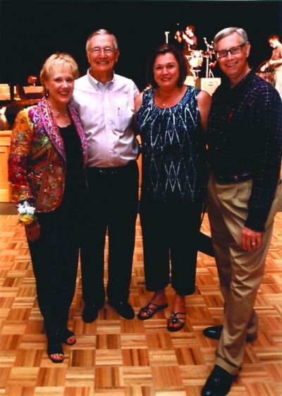 Jeannine & Roy Eaton with Ruth Ann & Max Heath at the Eaton’s 50th anniversary celebration in 2008.