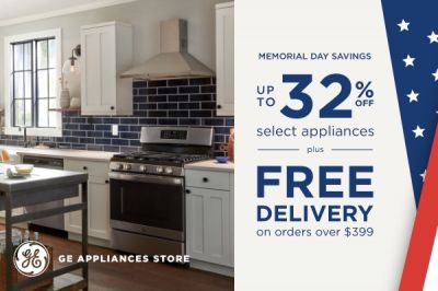 Memorial Day Sale! NNA members save up to 32% on select appliances and receive FREE DELIVERY on orders over $399.* Plus, get free shipping on small appliances every day. Click here to go to the shop (http://bit.ly/NNA_GE)