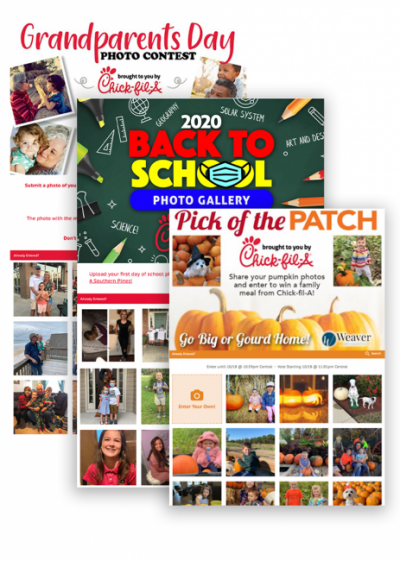 They switched their concept to different monthly family-themed photo contests such as Grandparent’s Day and Back to School. The results were even better, and not only did Chick-fil-A continue sponsoring this year’s campaign, but they even signed on for another year.