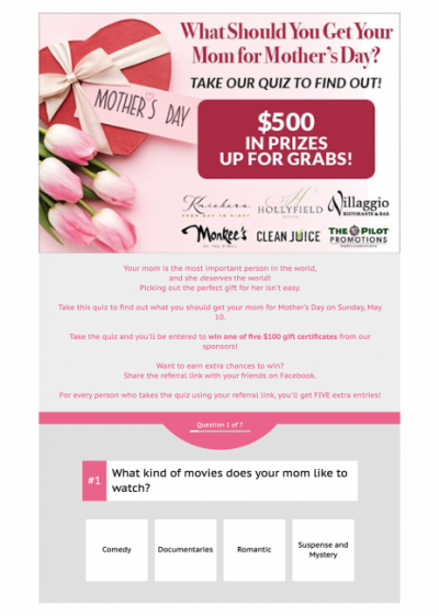 On top of their sponsorship investment, the sponsoring businesses provided a special coupon/offer to include with the thank-you email. They secured $1,500 from this campaign ($300 per advertiser) and generated fantastic leads for local businesses during an especially hard time.